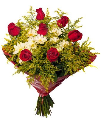 Buquê de 6 Rosas Nacionais
