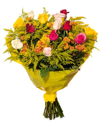 Buqu� de 12 Rosas mix
