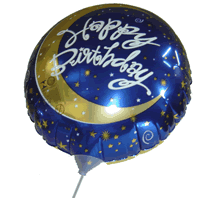 Balão metalizado Happy Birthday