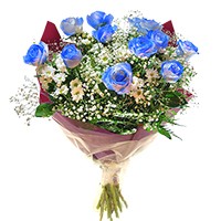 Buqu� de Rosas Azuis
